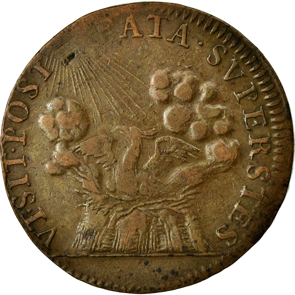 Francja, Token, Królewskie, AU(50-53), Miedź