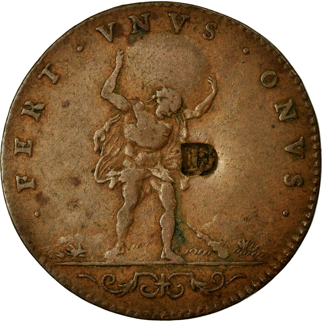 Francja, Token, Królewskie, AU(50-53), Mosiądz