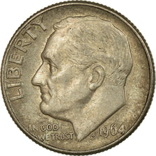 Moneta, Stati Uniti, Roosevelt Dime, Dime, 1964, U.S. Mint, Denver, MB+