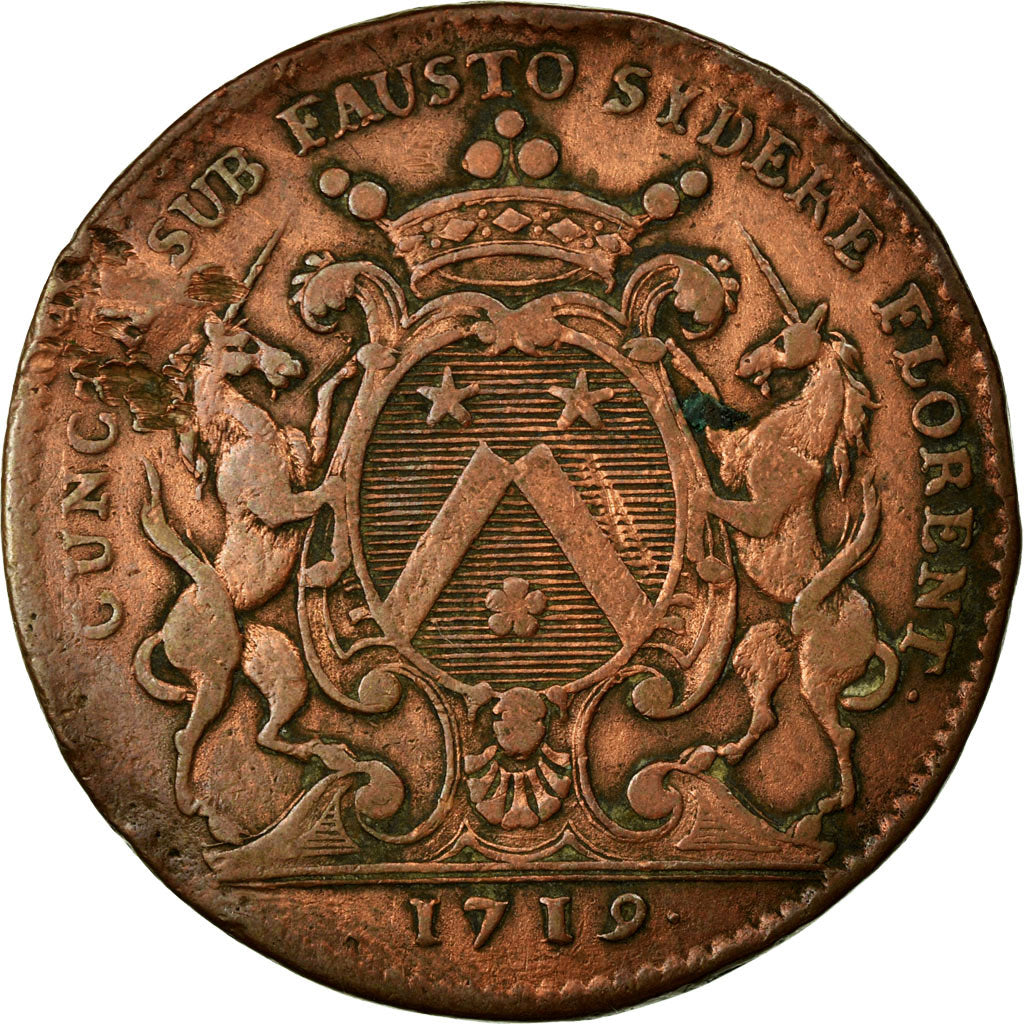 Francja, Token, Królewskie, EF(40-45), Miedź, Feuardent:12934