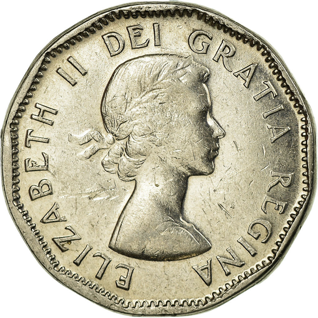 Munten, Canada, Elizabeth II, 5 Cents, 1956, Royal Canadian Mint, Ottawa, ZF