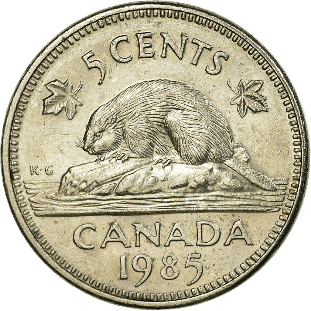 Münze, Kanada, Elizabeth II, 5 Cents, 1985, Royal Canadian Mint, Ottawa, SS