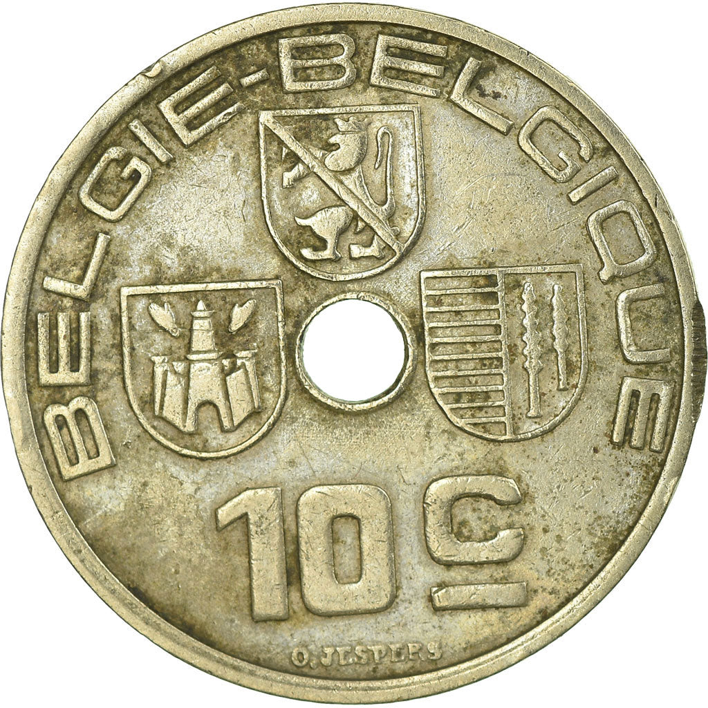 Munten, België, 10 Centimes, 1939, FR+, Nickel-brass, KM:113.1