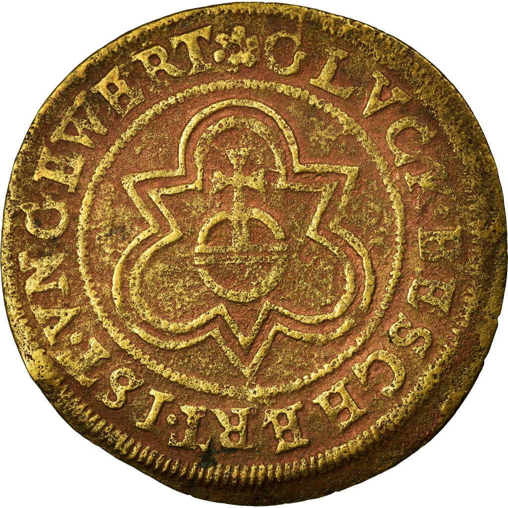 Francja, Token, Królewskie, VF(30-35), Miedź