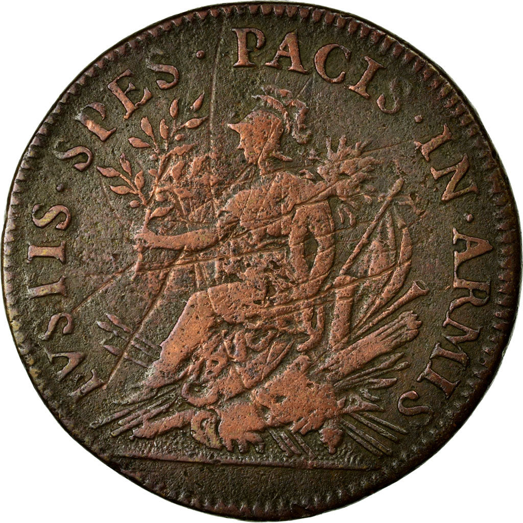 Francja, Token, Królewskie, VF(30-35), Miedź