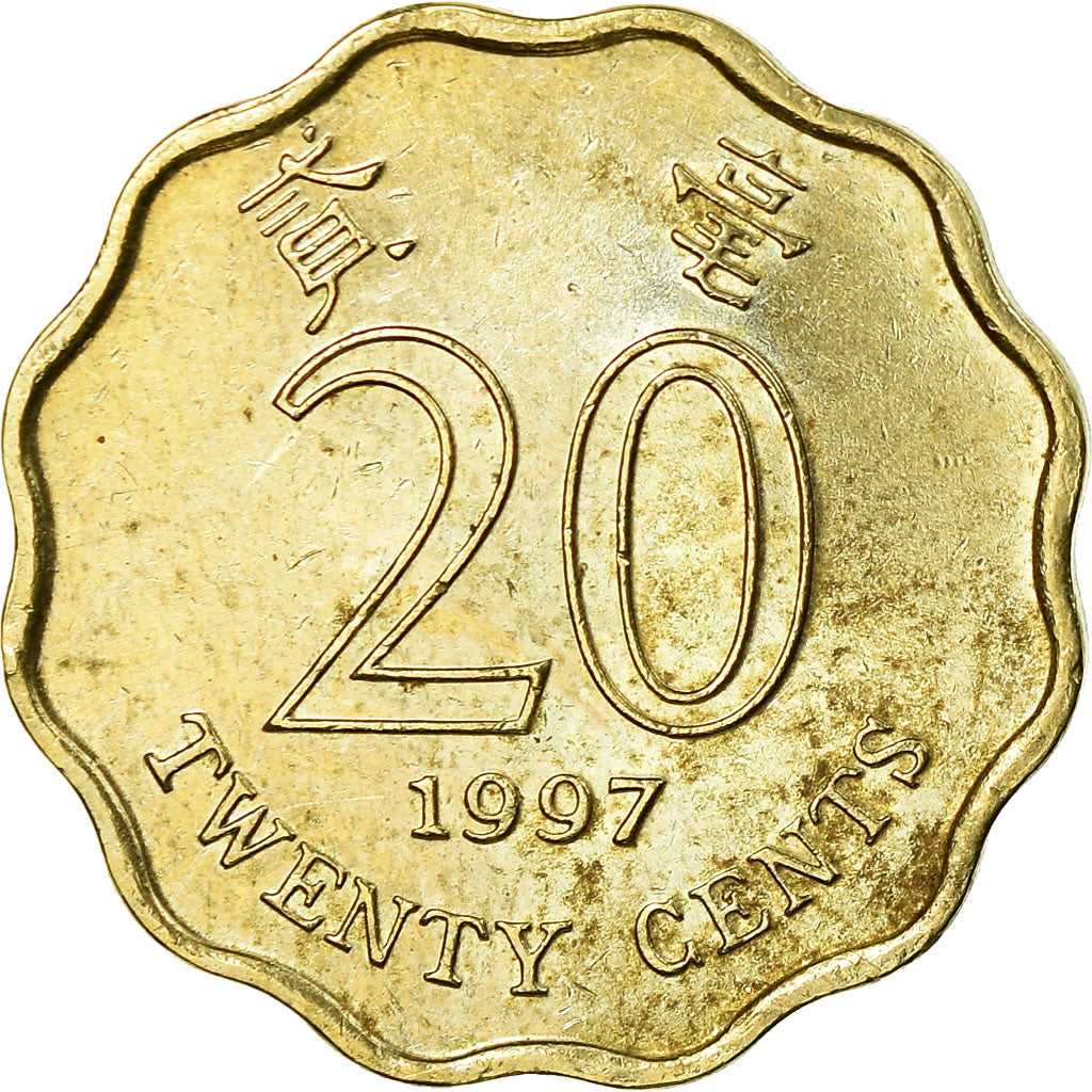 Monnaie, Hong Kong, Elizabeth II, 20 Cents, 1997, TTB, Nickel-brass, KM:67