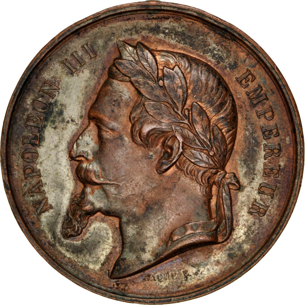 Frankrijk, Medal, Second French Empire, Politics, Society, War, Caqué, ZF+