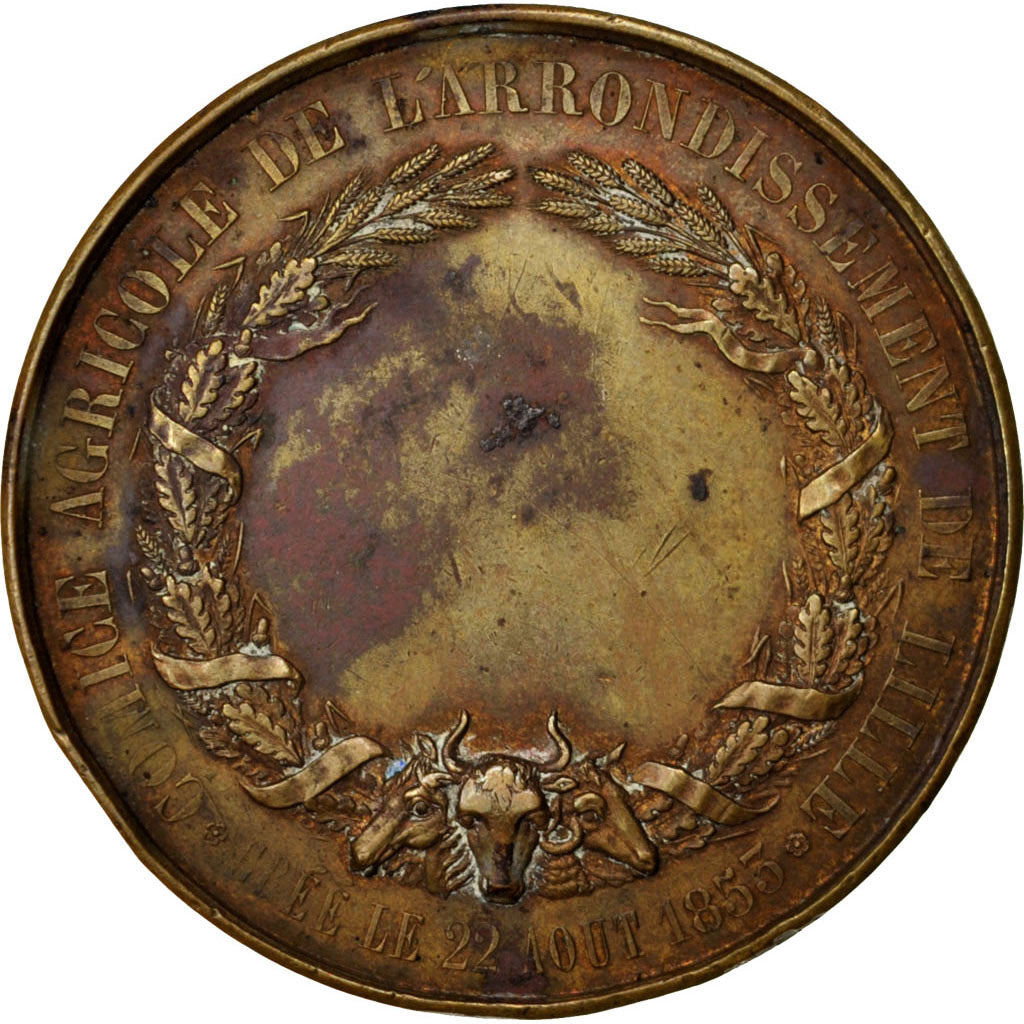 Frankrijk, Medal, Second French Empire, Business & industry, ZF+, Bronze