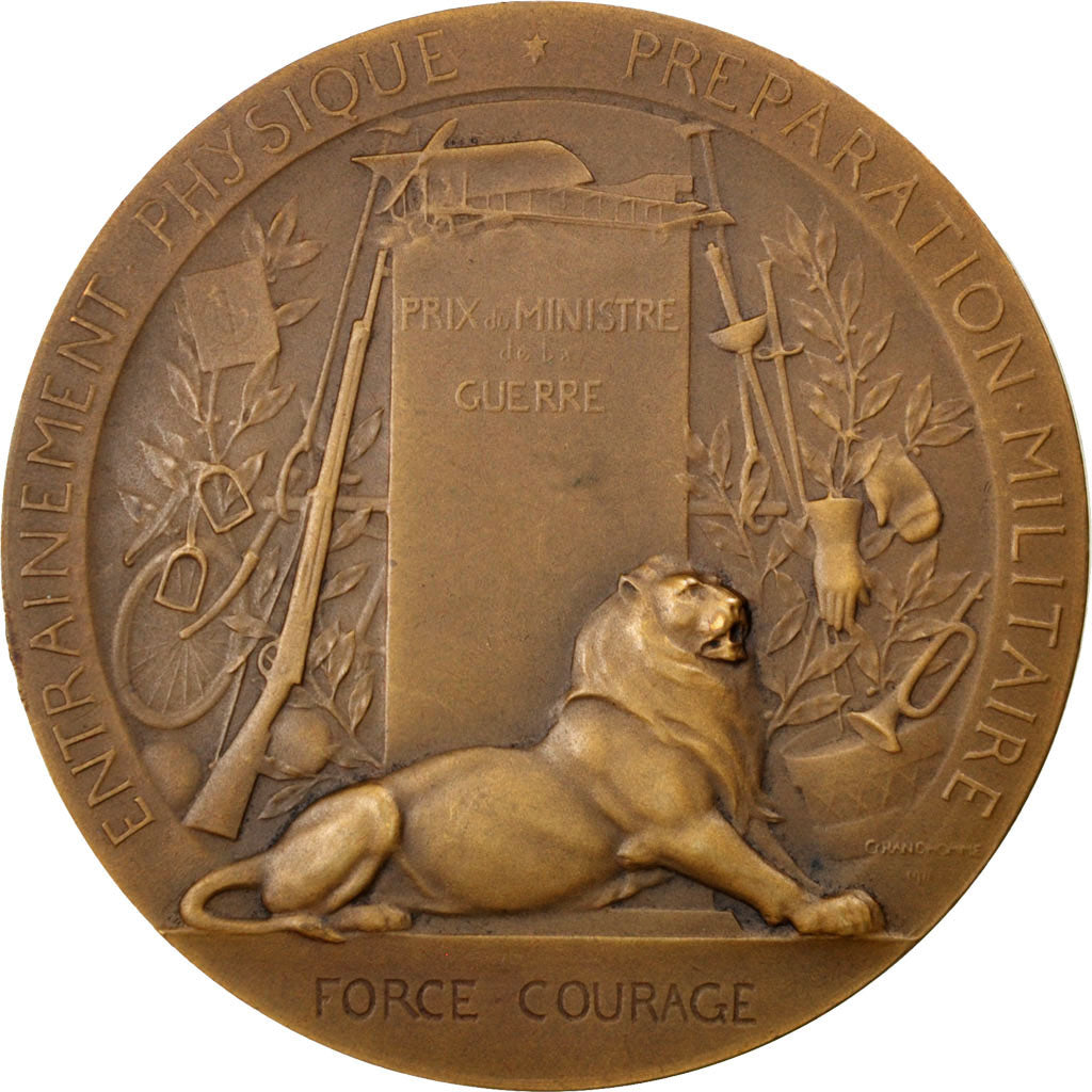 Frankreich, Medal, French Third Republic, Politics, Society, War, Grandhomme