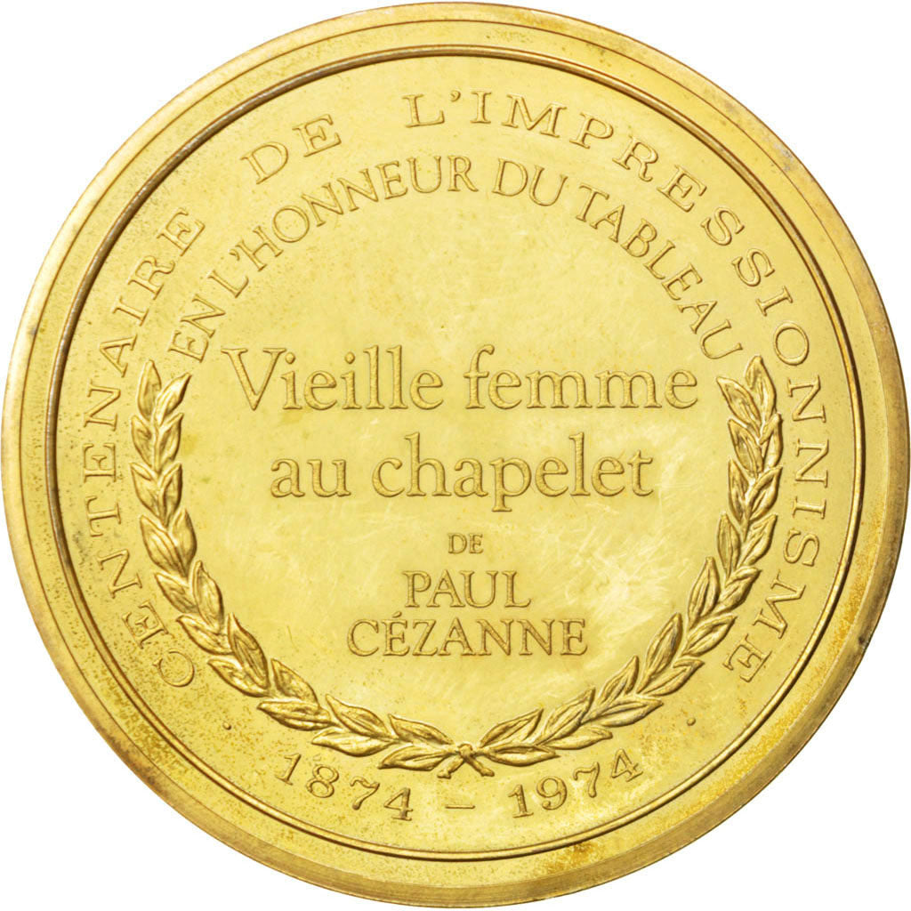 Frankrijk, Medal, French Fifth Republic, Arts & Culture, ZF+, Vermeil