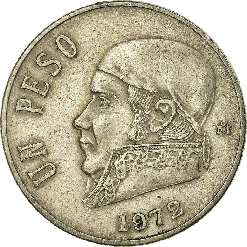 Coin, Mexico, Peso, 1972, Mexico City, VF(30-35), Copper-nickel, KM:460