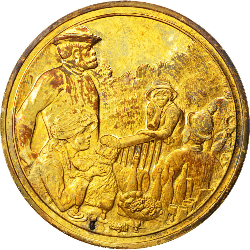 Frankrijk, Medal, French Fifth Republic, Arts & Culture, PR, Vermeil