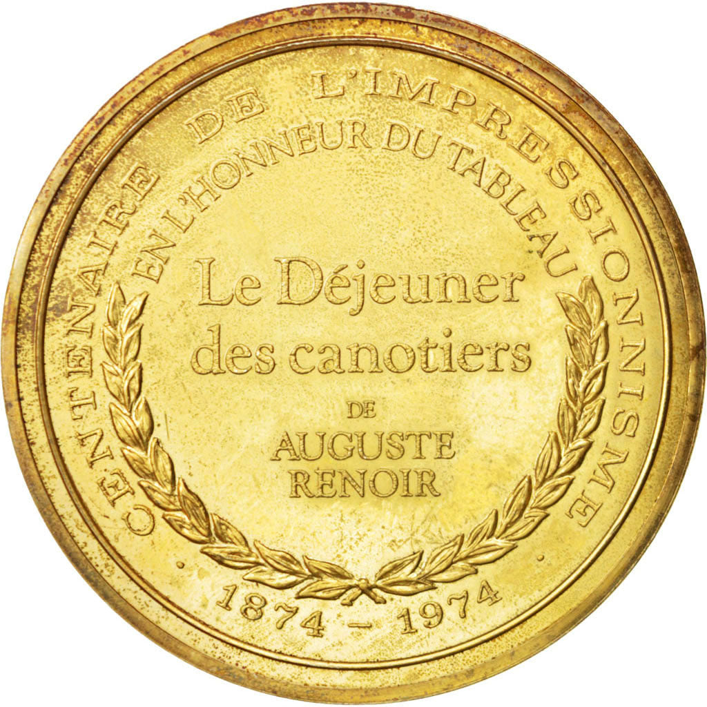 Frankrijk, Medal, French Fifth Republic, Arts & Culture, PR, Vermeil