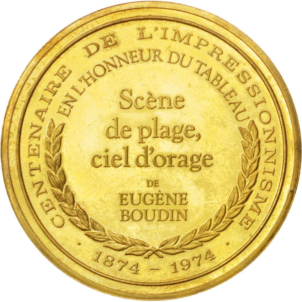 Frankrijk, Medal, French Fifth Republic, Arts & Culture, PR, Vermeil