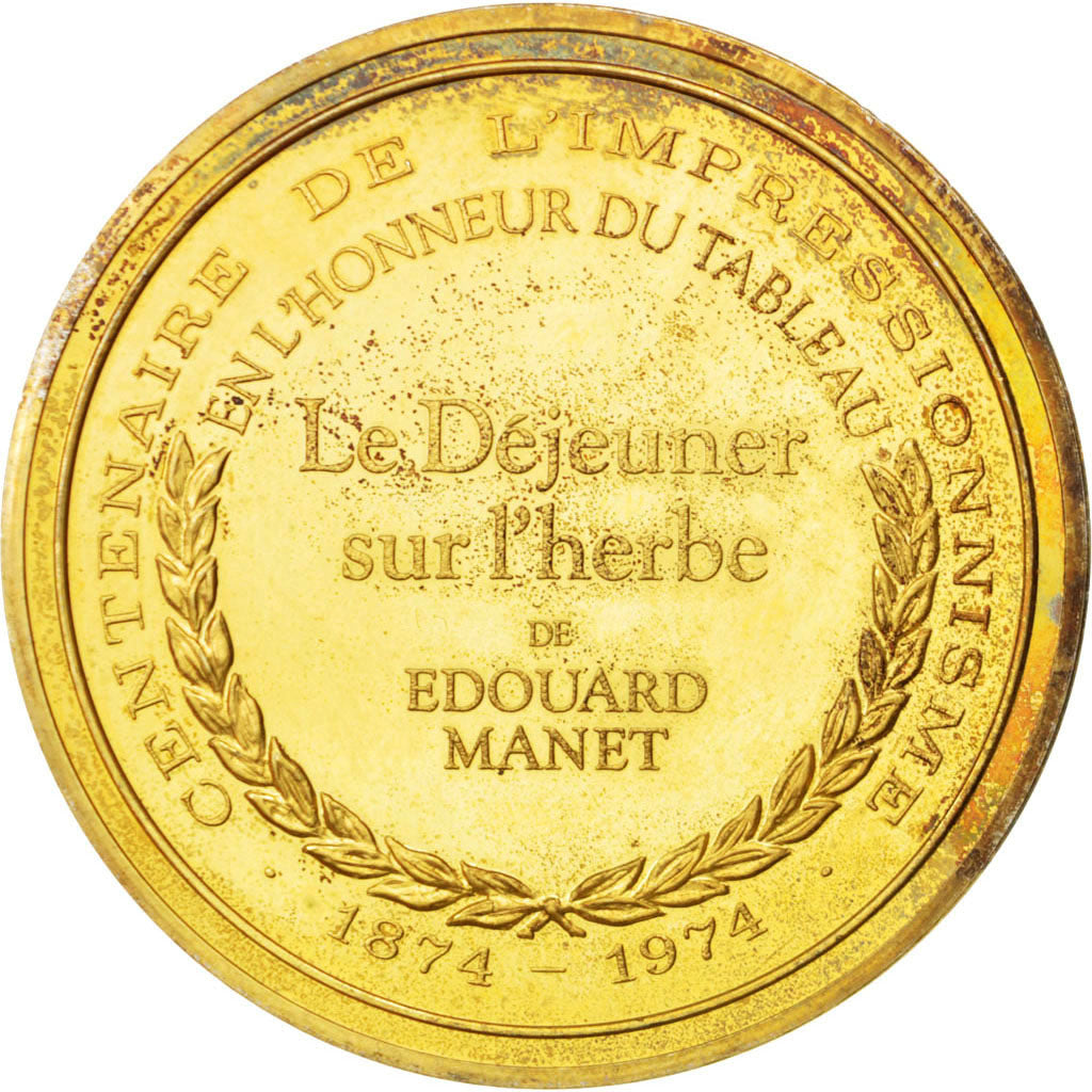 Frankrijk, Medal, French Fifth Republic, Arts & Culture, PR, Vermeil