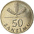 Coin, Latvia, 50 Santimu, 1992, EF(40-45), Copper-nickel, KM:13