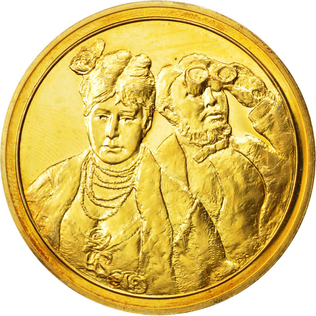 Frankrijk, Medal, French Fifth Republic, Arts & Culture, PR, Vermeil