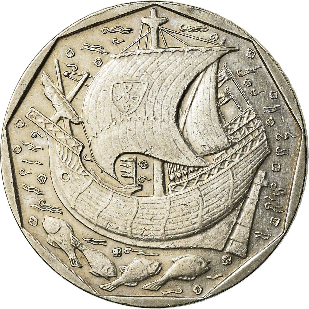 Coin, Portugal, 50 Escudos, 1991, EF(40-45), Copper-nickel, KM:636