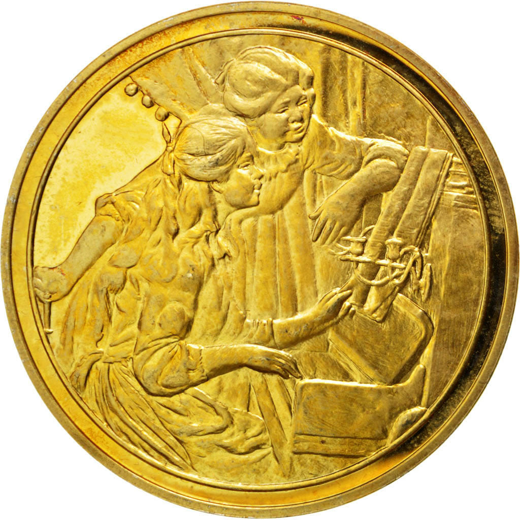 Frankrijk, Medal, French Fifth Republic, Arts & Culture, PR, Vermeil