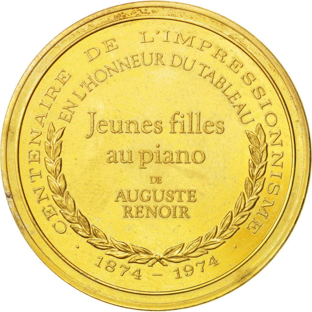 Frankrijk, Medal, French Fifth Republic, Arts & Culture, PR, Vermeil