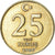 Coin, Turkey, 25 New Kurus, 2006, Istanbul, EF(40-45), Copper-Nickel-Zinc