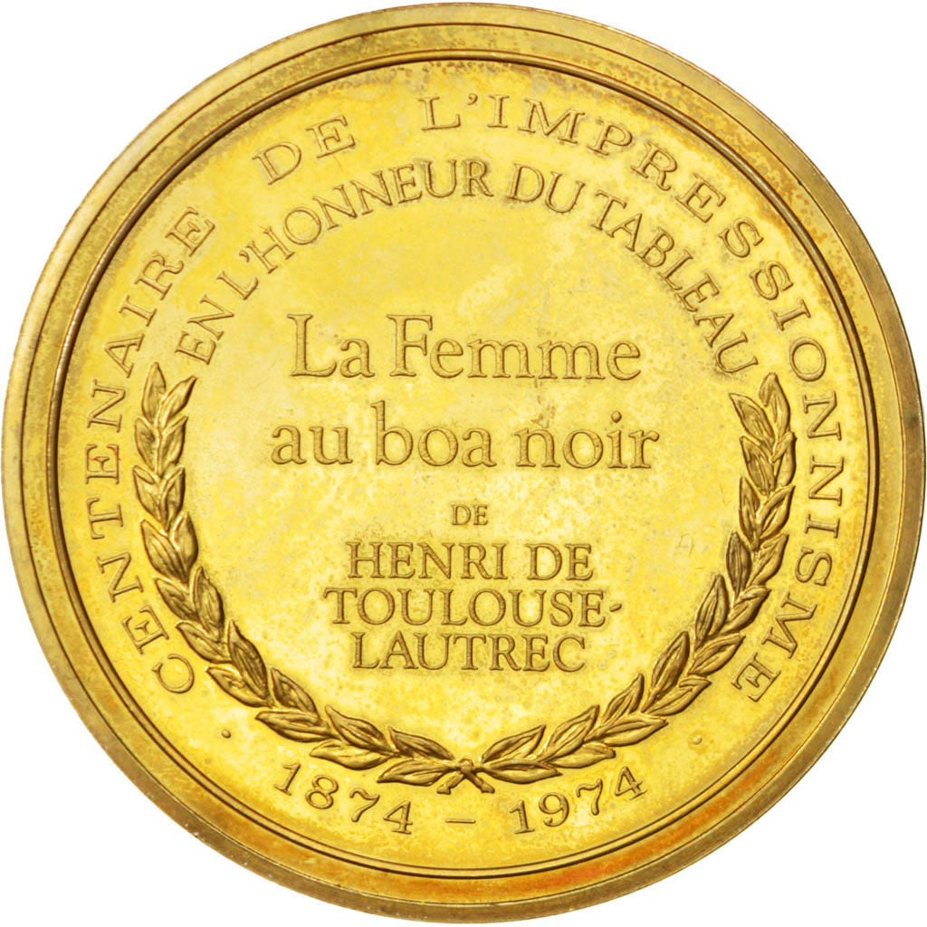 Frankrijk, Medal, French Fifth Republic, Arts & Culture, PR, Vermeil