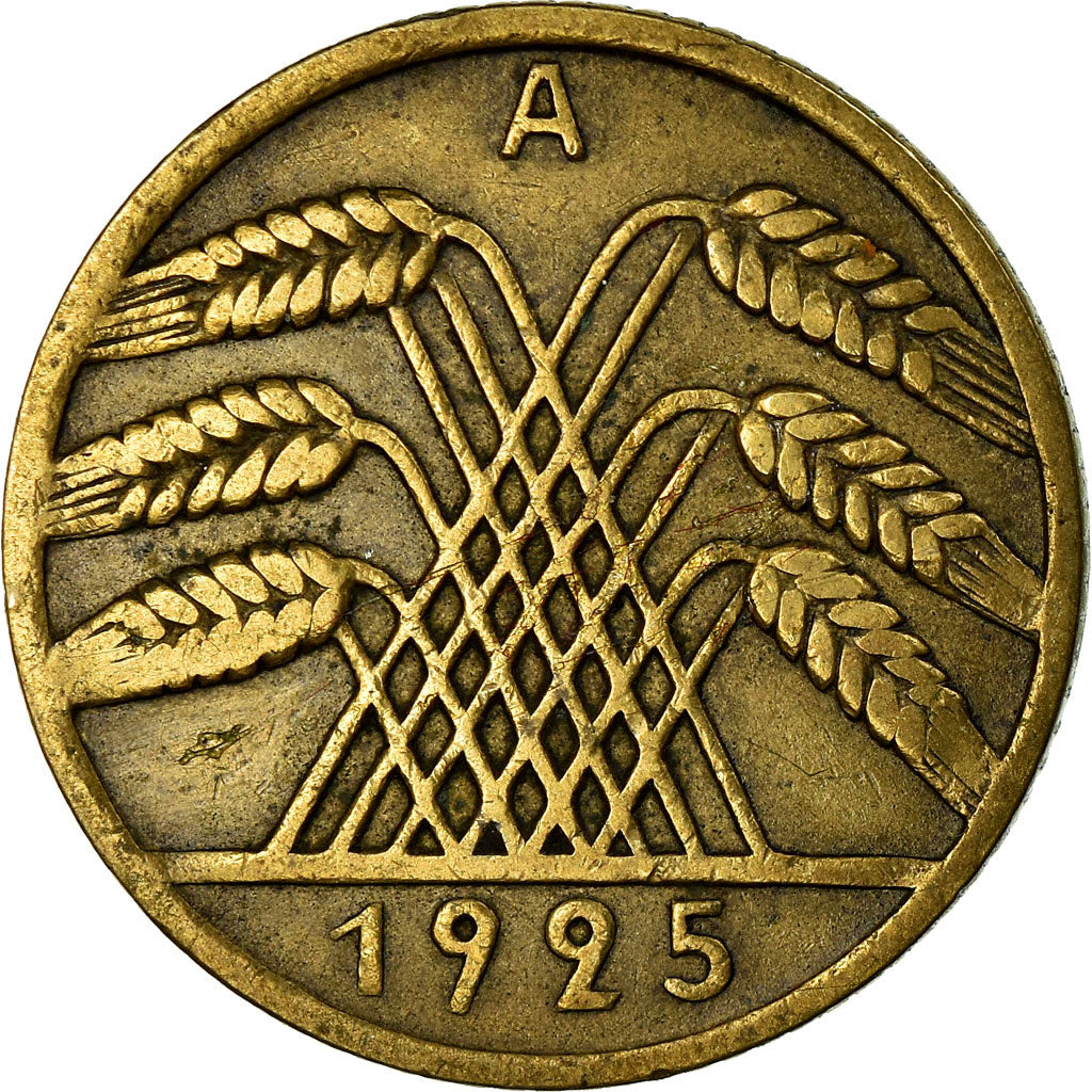 Coin, GERMANY, WEIMAR REPUBLIC, 10 Reichspfennig, 1925, Berlin, VF(30-35)