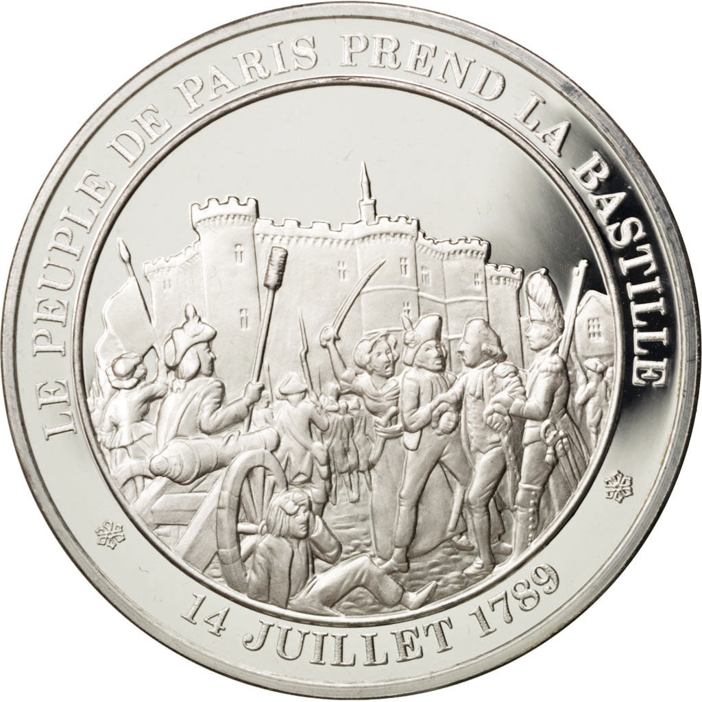 France, Medal, French Fifth Republic, History, MS(65-70), Silver