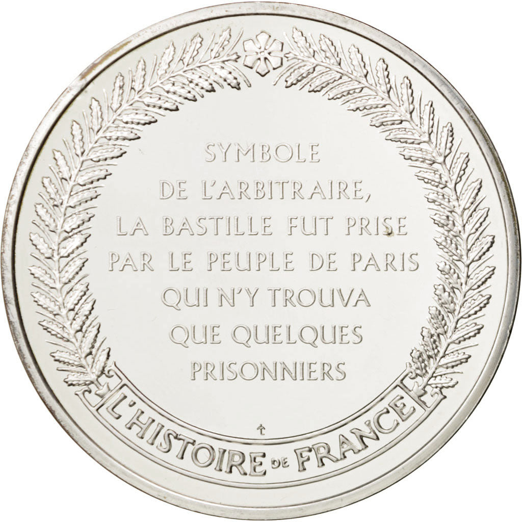 France, Medal, French Fifth Republic, History, MS(65-70), Silver