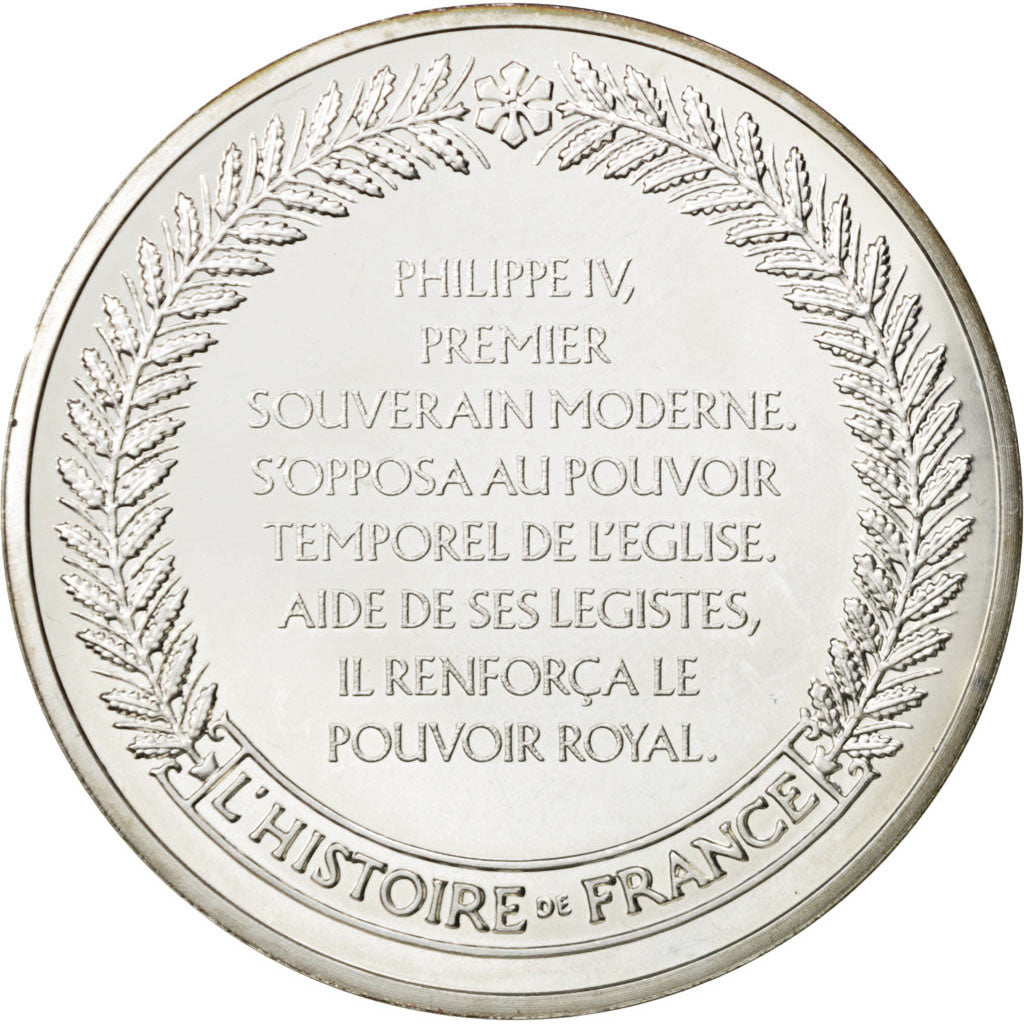 France, Medal, French Fifth Republic, History, MS(65-70), Silver