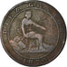 Coin, Spain, Provisional Government, 10 Centimos, Madrid, VF(30-35), Copper