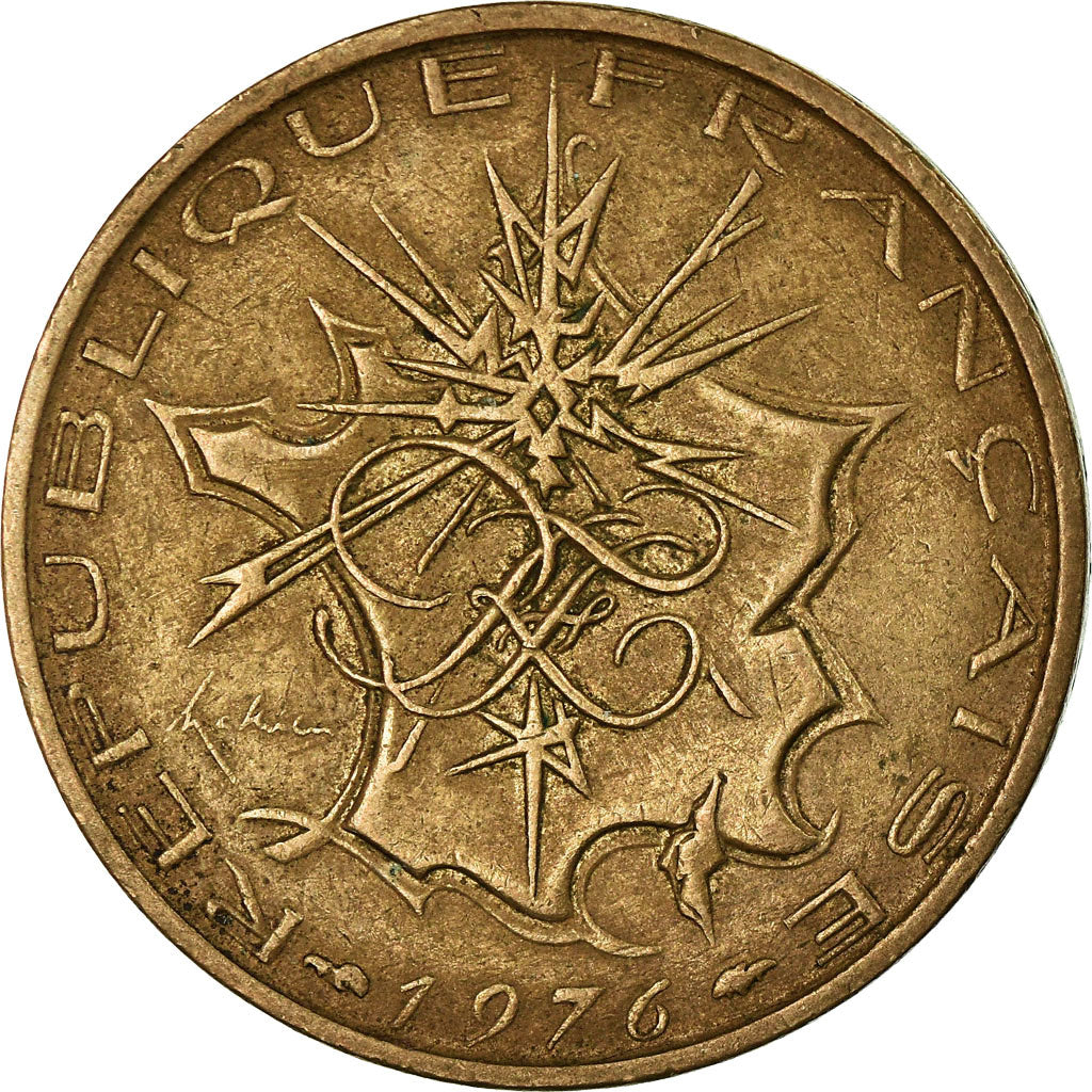 Coin, France, Mathieu, 10 Francs, 1976, Paris, VF(30-35), Nickel-brass, KM:940
