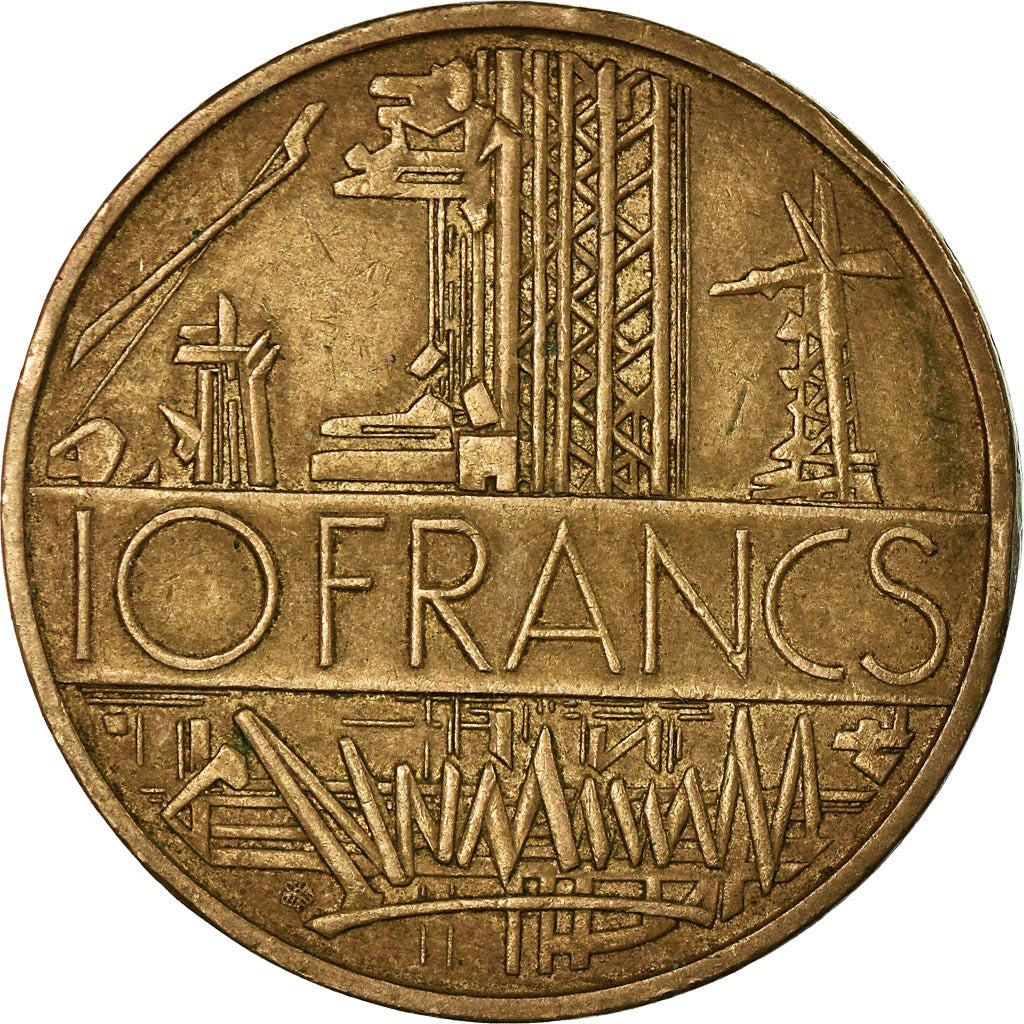Coin, France, Mathieu, 10 Francs, 1976, Paris, VF(30-35), Nickel-brass, KM:940