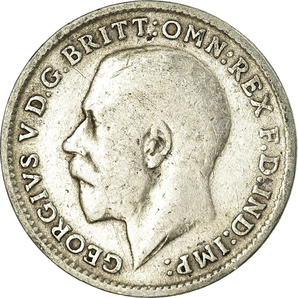 Coin, Great Britain, George V, 3 Pence, 1919, EF(40-45), Silver, KM:813