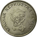 Moneda, Hungría, 20 Forint, 1989, Budapest, MBC+, Cobre - níquel, KM:630