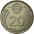 Moneda, Hungría, 20 Forint, 1989, Budapest, MBC+, Cobre - níquel, KM:630