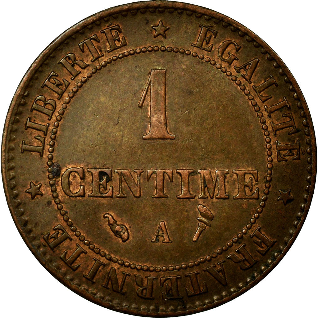 Munten, Frankrijk, Cérès, Centime, 1897, Paris, ZF+, Bronze, KM:826.1