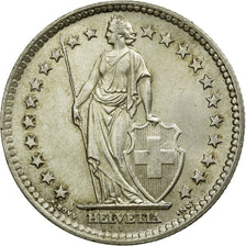 Coin, Switzerland, 2 Francs, 1965, Bern, AU(55-58), Silver, KM:21