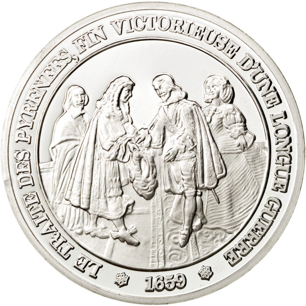 France, Medal, French Fifth Republic, History, MS(65-70), Silver