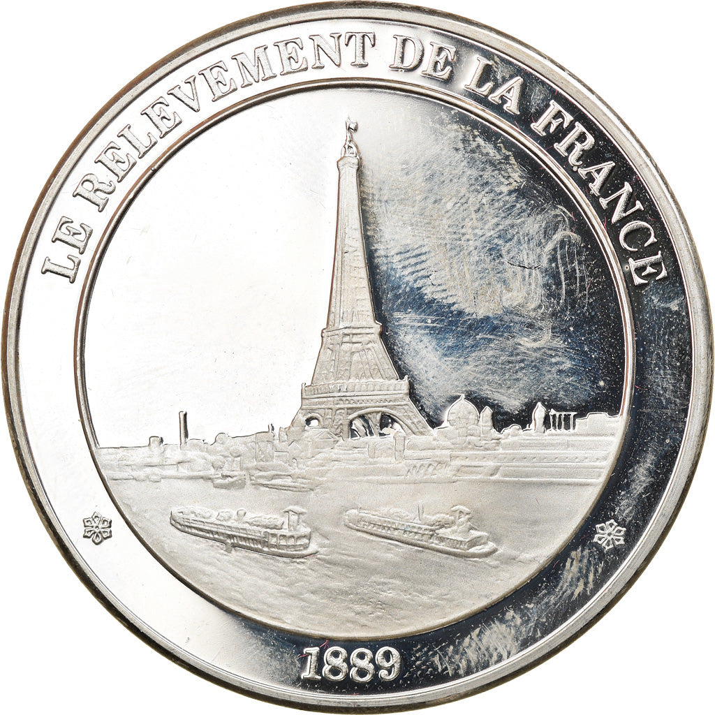 France, Medal, French Fifth Republic, History, MS(65-70), Silver