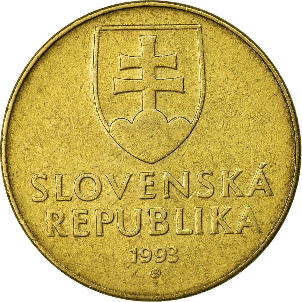 Coin, Slovakia, 10 Koruna, 1993, EF(40-45), Aluminum-Bronze, KM:11