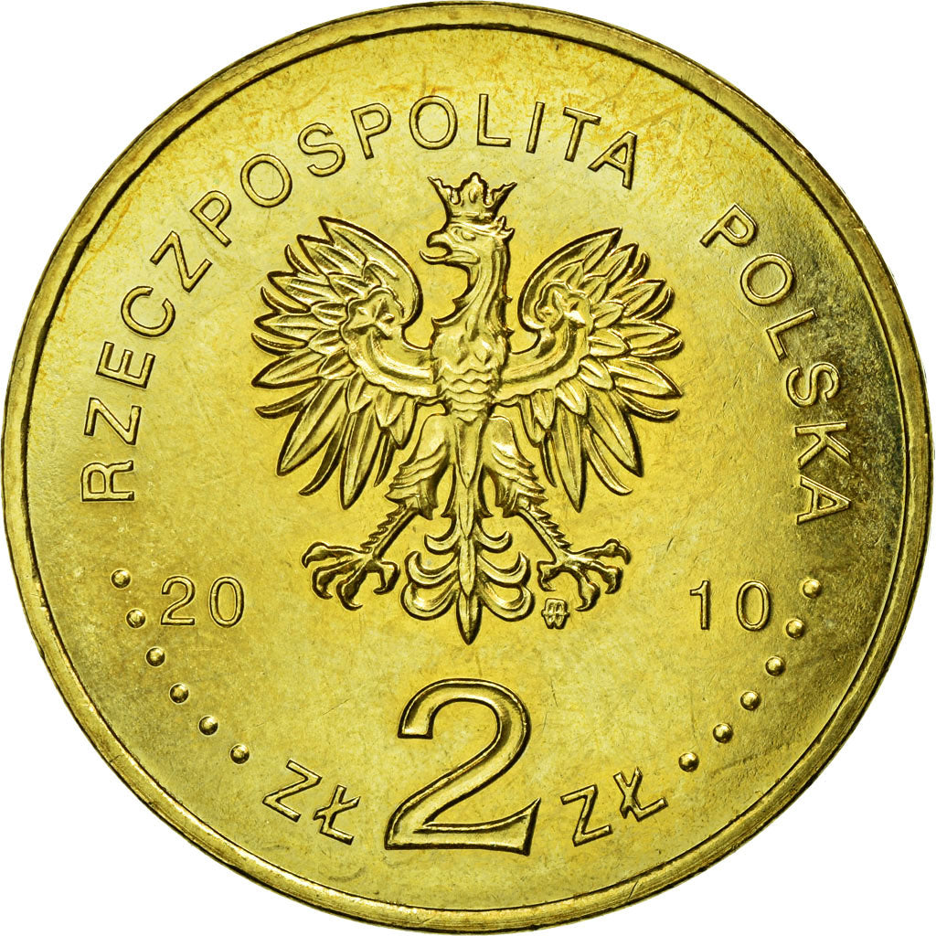 Monnaie, Pologne, 2 Zlote, 2010, Warsaw, TTB, Laiton, KM:725