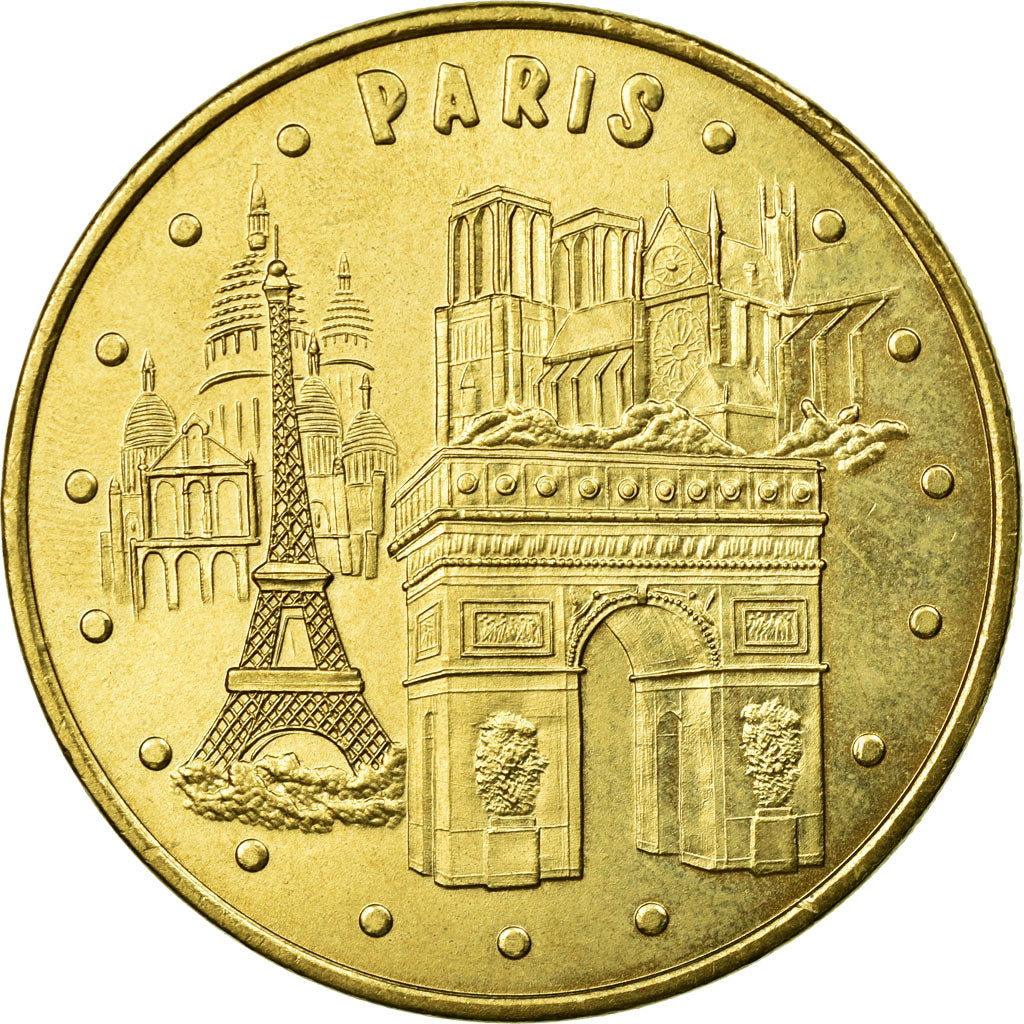 Francia, Token, Touristic token, Paris - Les 4 monuments, Arts & Culture, 2005