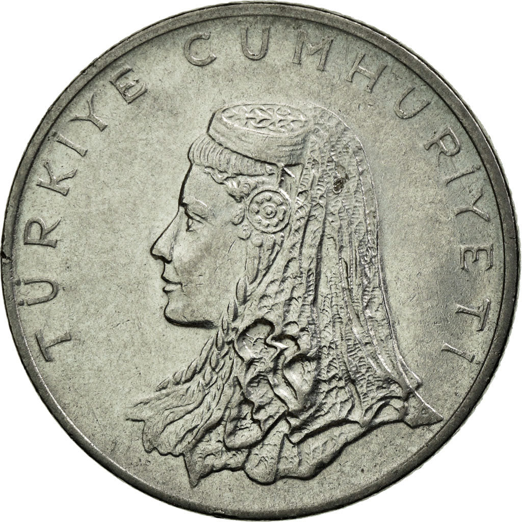 Coin, Turkey, 50 Kurus, 1975, AU(55-58), Stainless Steel, KM:899