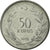 Coin, Turkey, 50 Kurus, 1975, AU(55-58), Stainless Steel, KM:899