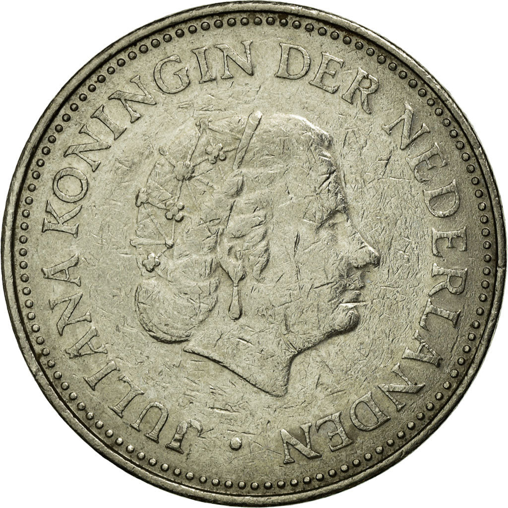 Monnaie, Netherlands Antilles, Juliana, Gulden, 1971, TTB, Nickel, KM:12