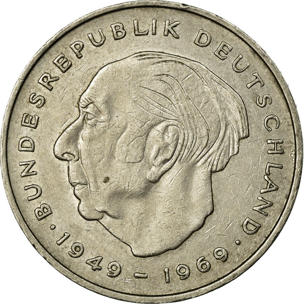 Moneta, Niemcy - RFN, 2 Mark, 1976, Munich, EF(40-45), Miedź-Nikiel niklowany