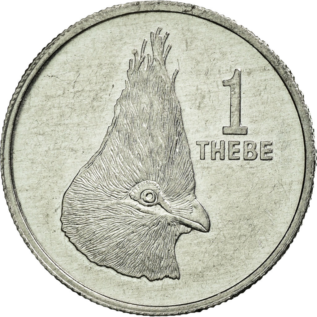 Moneta, Botswana, Thebe, 1984, British Royal Mint, EF(40-45), Aluminium, KM:3