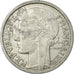 Moneda, Francia, Morlon, 2 Francs, 1950, Paris, MBC, Aluminio, KM:886a.1
