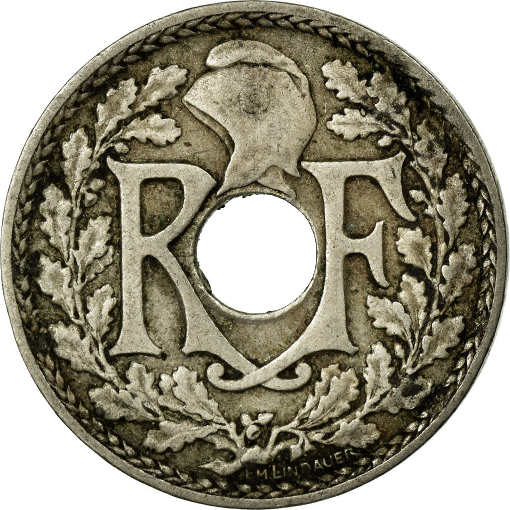 Munten, Frankrijk, Lindauer, 10 Centimes, 1917, Paris, ZF, Copper-nickel